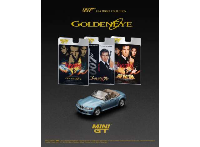 1:64 BMW Z3 *GOLDENEYE* English Blister Packaging, blue 1995 - MGT00914-007E