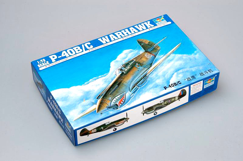 1:72 Сборная модель Американский истребитель Curtiss P-40B/C Warhawk - 01632