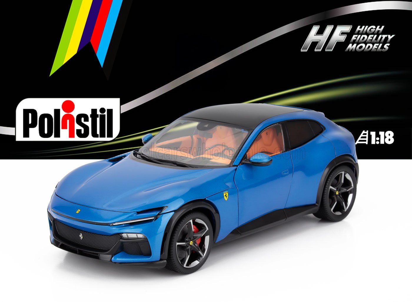 1:18 FERRARI Purosangue (2022), Blu Corsa - Blue Met - 18FE02022-WB