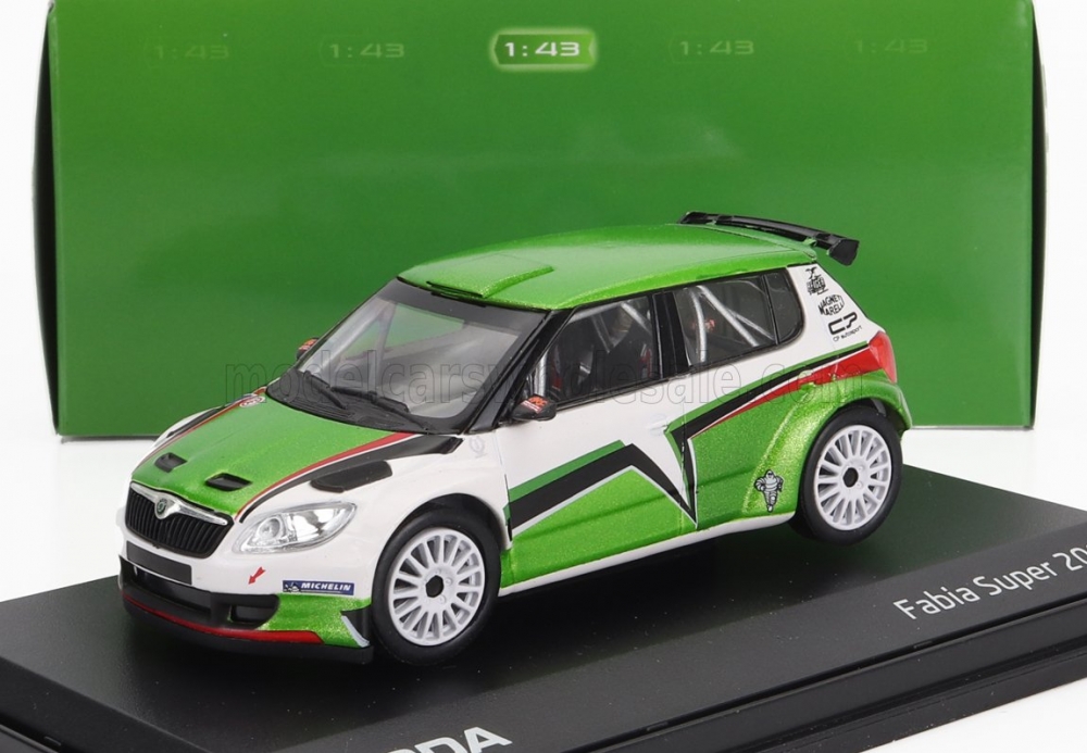 1:43 SKODA Fabia Ii Fl S2000 №0 Skoda Motorsport Design Rally (2011), Green White - 604TE
