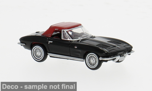 1:87 CHEVROLET Corvette C2 Cabrio (1962), black - 18025