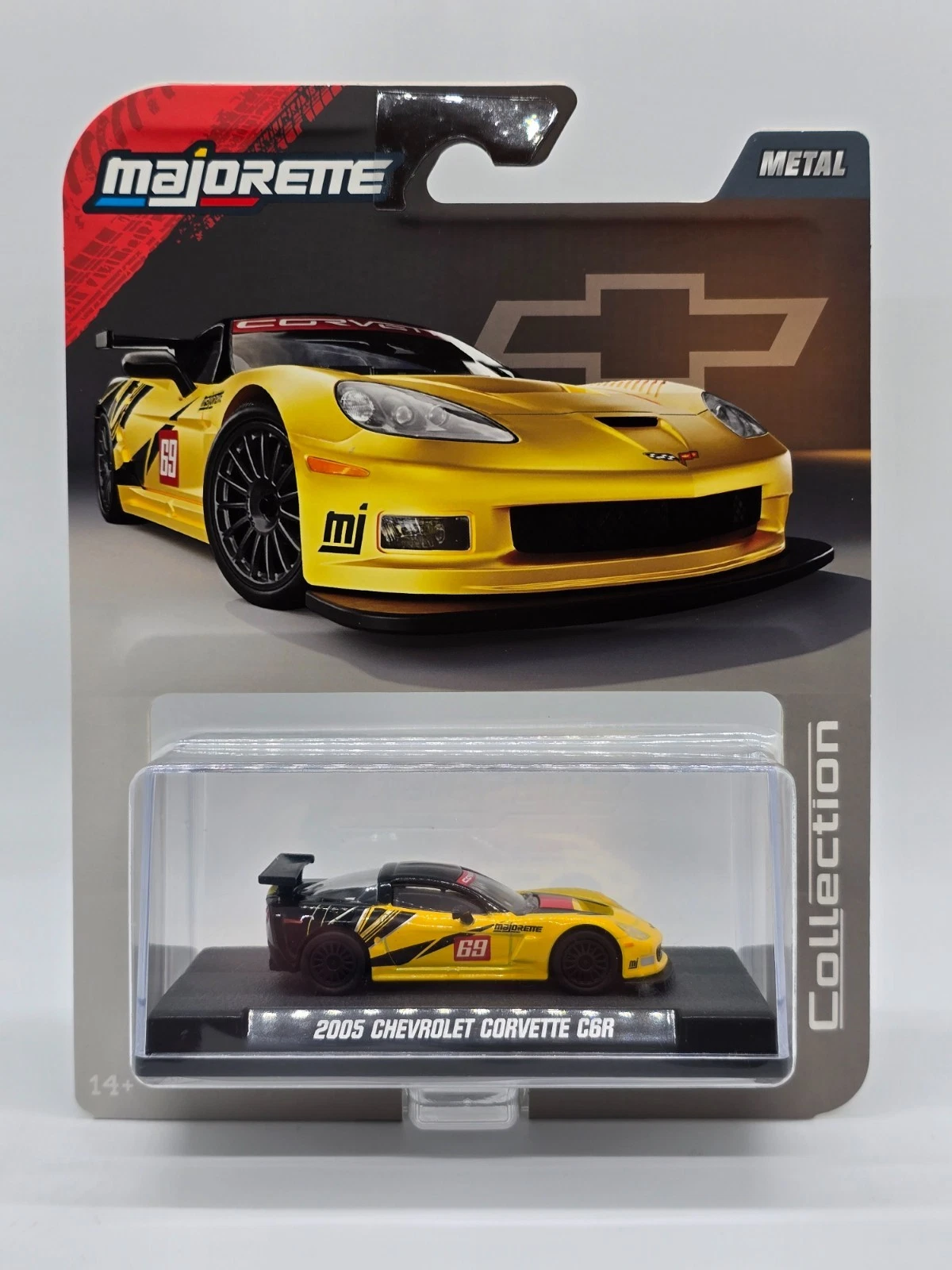 1:64 CHEVROLET Corvette C6R №69 (2005), yellow/black - 8505001000YB