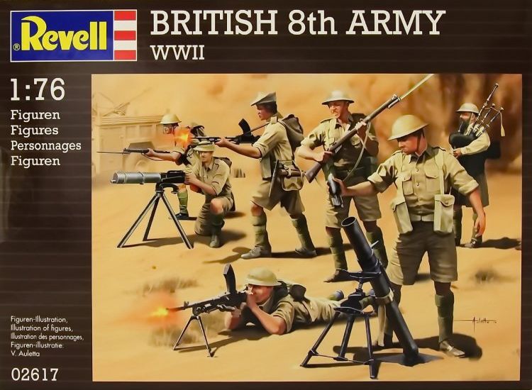1:76 Сборная модель British 8th Army WWII - 02617