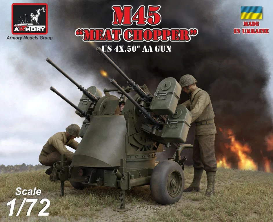 1:72 Сборная модель Счетверенная ЗУ М45 на базе М20 WWII - AR72239