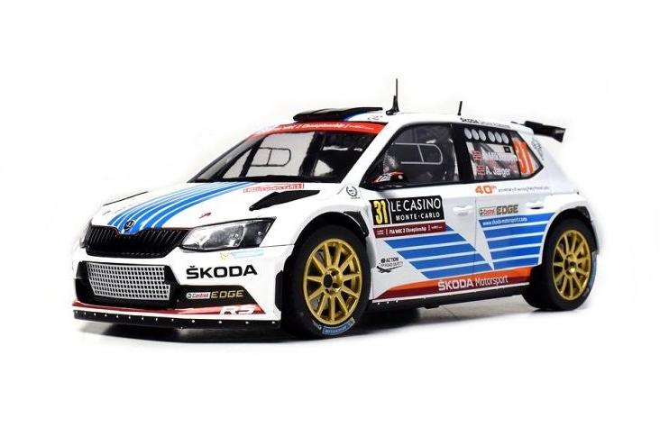 1:18 SKODA Fabia R5 #31 Winner WRC2 Rally Monte Carlo A.Mikkelsen/A.Jaeger (2017) - FOX18-009