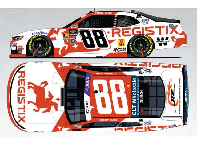 1:64 Chevrolet #88 Connor Zilisch *REGISTIX*, white/red 2025 - N882565RGXZI