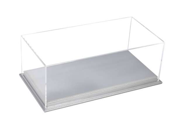 1:18 Display Case Mulhouse with Silver Leather Base - 325x165x118mm - atl10247
