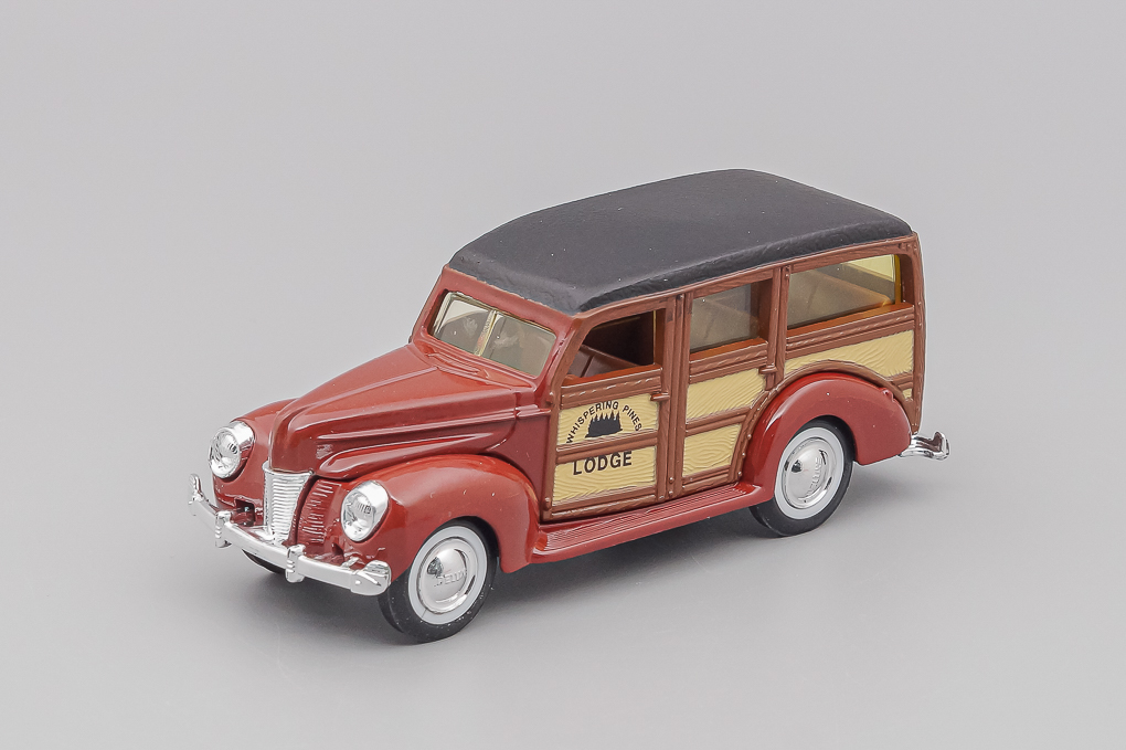 1:43 FORD Woody Station Wagon Sheriff, black / brown - 2517-X2