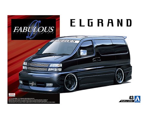 1:24 Сборная модель Микроавтобус Nissan Elgrand '00 Fabulous - 05452