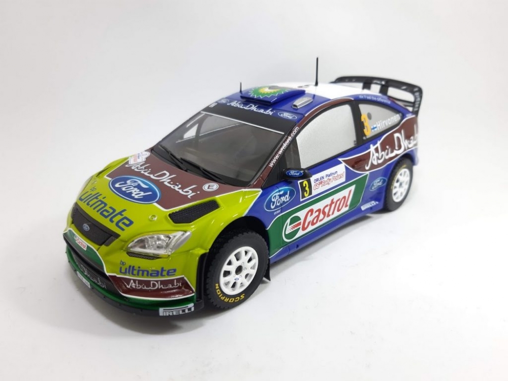1:24 FORD Focus RS WRC '09 #3 'BP Ford Abu Dhabi WRT' Winner Rally Poland 2009 Hirvonen - Lehtinen - 24WRC017