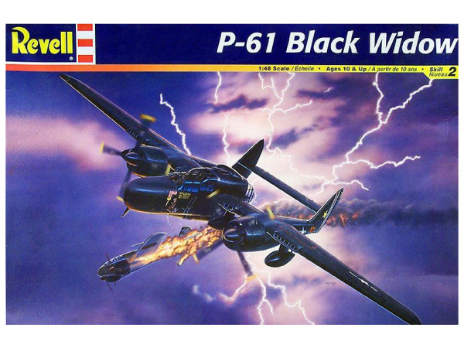 1:48 Сборная модель Ночной истребитель Northrop P-61 Black Widow - 17546