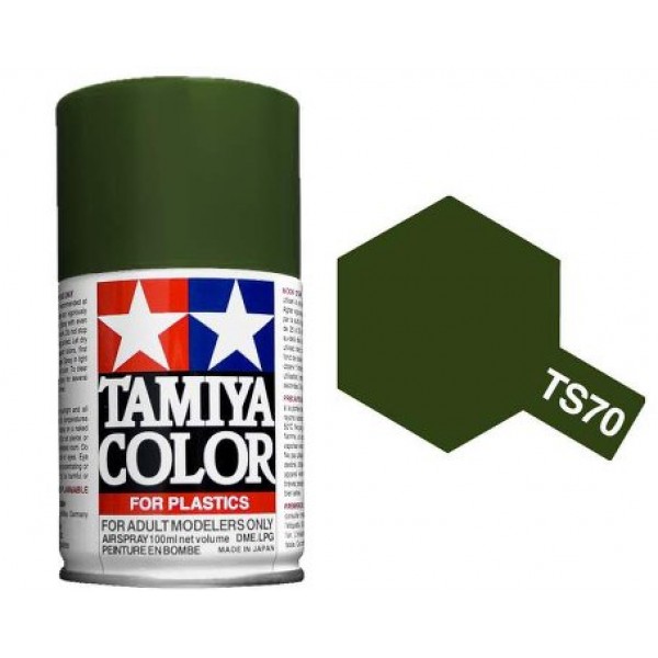 TS-70 Olive Drab (JGSDF) (Оливковый Наземных сил самообороны Японии) аэрозольная краска, 100 мл. (в баллоне) - 85070