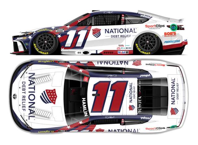 1:64 Toyota Camry XSE #11 Denny Hamlin *National Debt Relief *, white/red 2026 - C112661NDRDH
