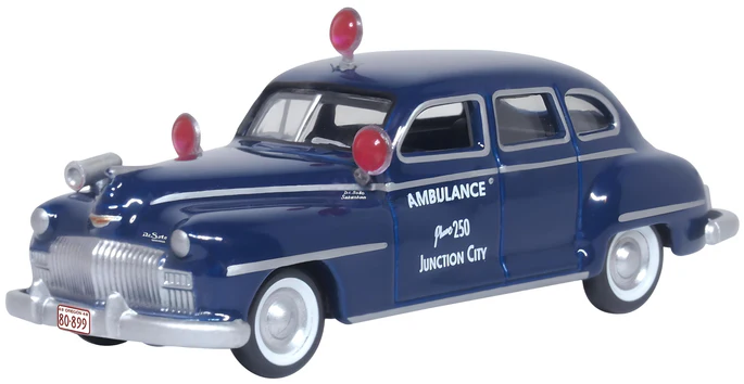 1:87 DESOTO Surburban Junction City Ambulance (1946), dark blue - 87DS46005
