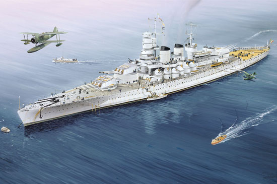 1:700 Сборная модель Линкор Витторио Венетто - 05779
