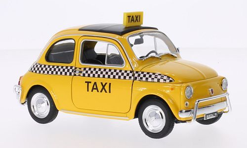 1:24 FIAT Nuova 500 Taxi, yellow - 22515T