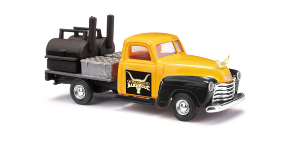 1:87 CHEVROLET 3100 Pickup 'The King of Barbecue', rapeyellow / black / silvergray - 48239