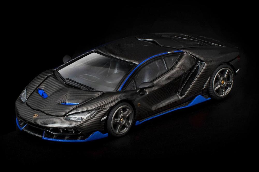 1:64 LAMBORGHINI Centenario, carbon/blue - PR640438