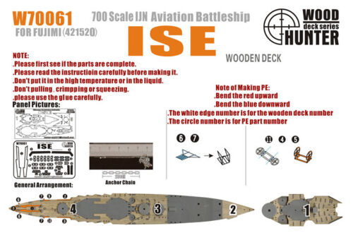 1:700 Набор деталей WWII IJN Aviation Battleship Ise - W70061