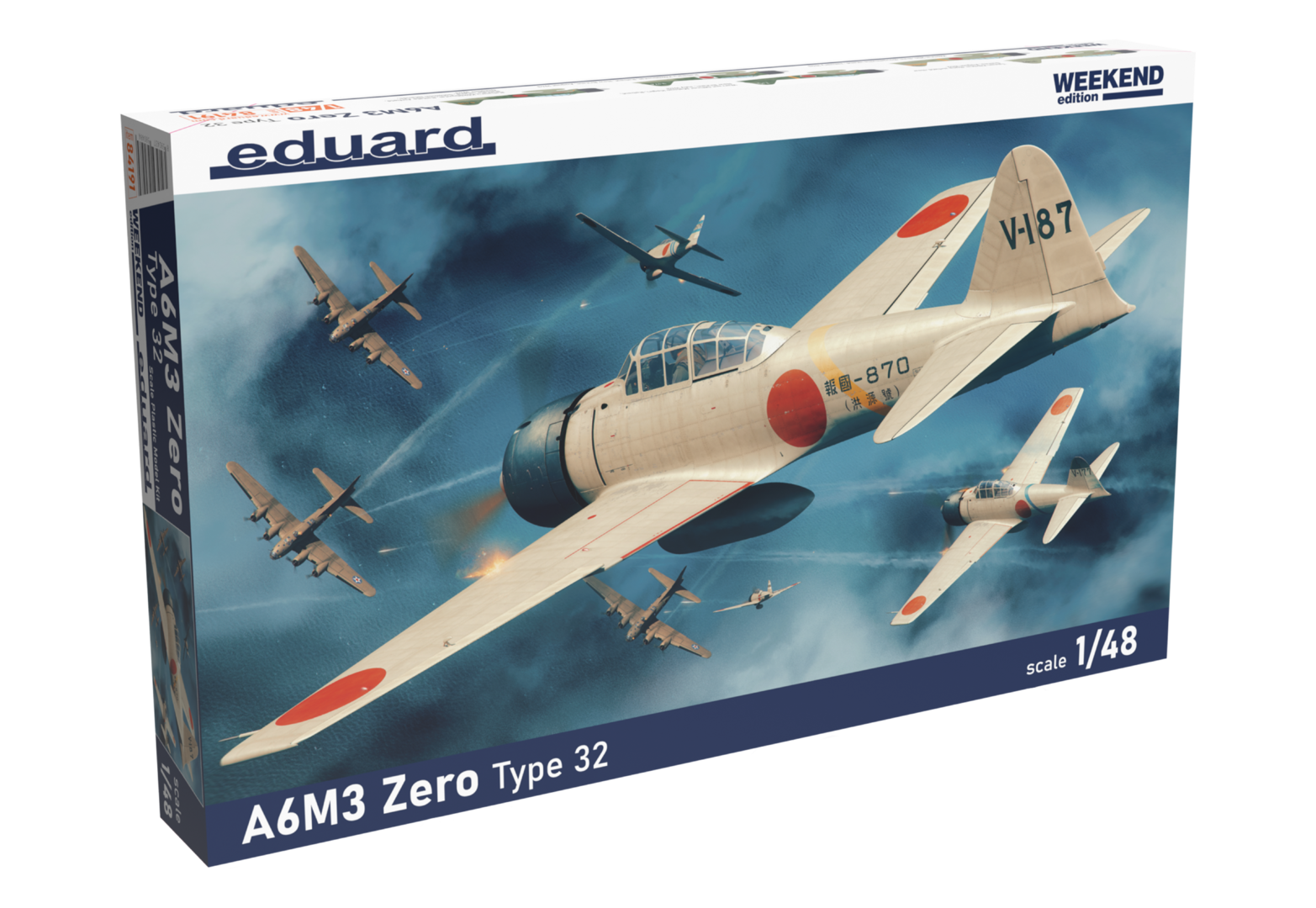 1:48 Сборная модель A6M3 Zero Type 32 Weekend Edition - 84191