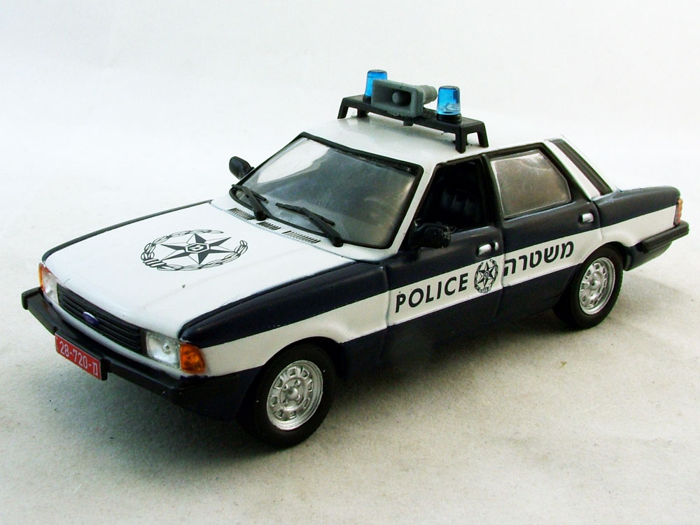 1:43 FORD Cortina Полиция Израиля, Полицейские Машины Мира 31, белый - PCW031-X2