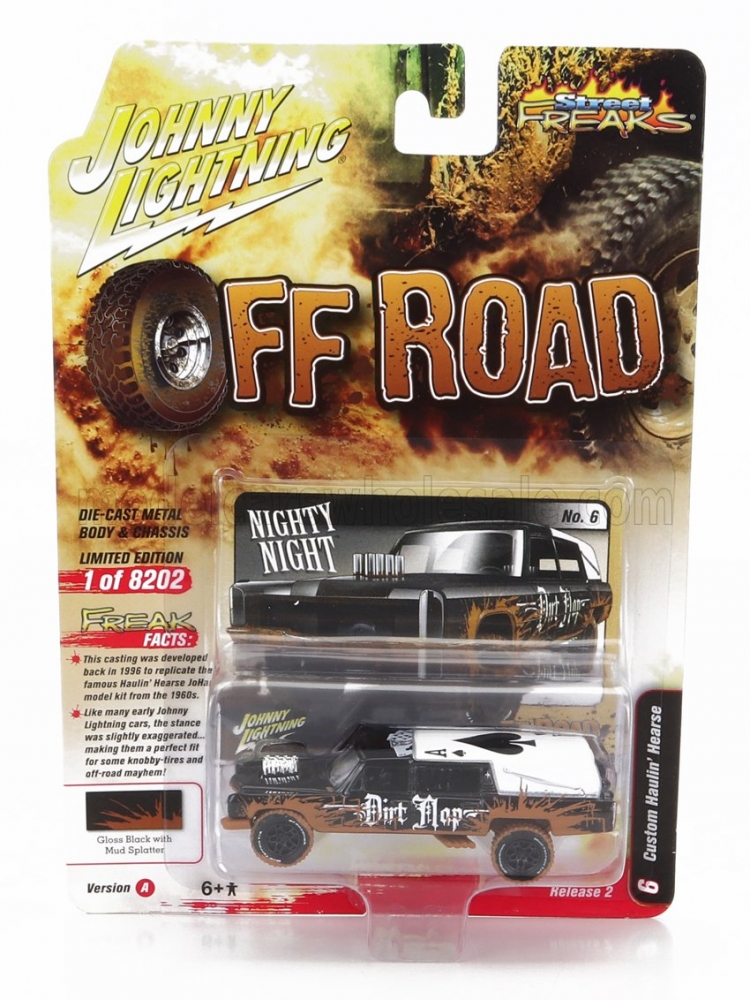 1:64 FORD Haulin Hearse - Carro Funebre - Funeral Car Off Road (1970), Brown Black - JLSP255A-JLSF024