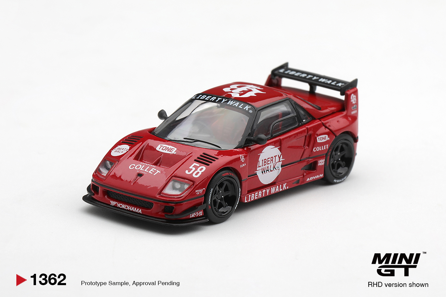 1:64 MAZDA AZ-1 Liberty Walk LB40 Hinomarij (2026), red - MGT01362-R