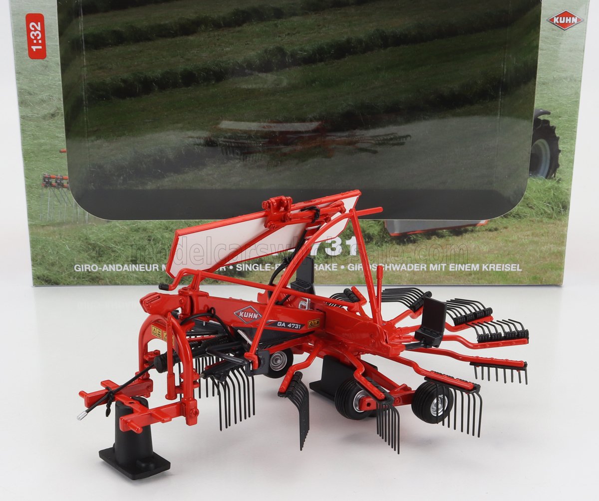 1:32 KUHN Ga4731 Single Rotor Rake, Orange - UH5208