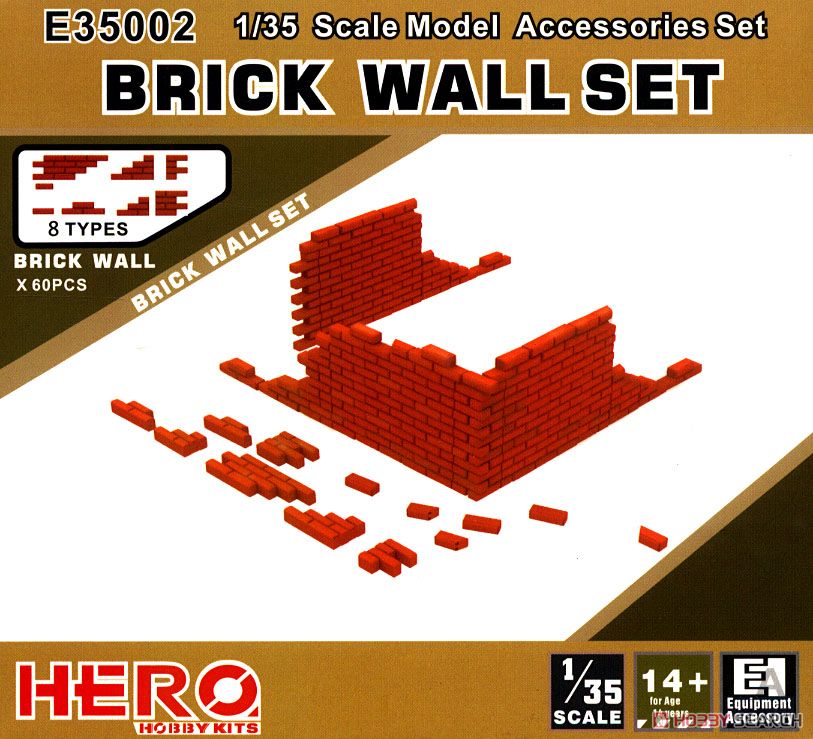 1:35 Сборная модель Brick walls - E35002