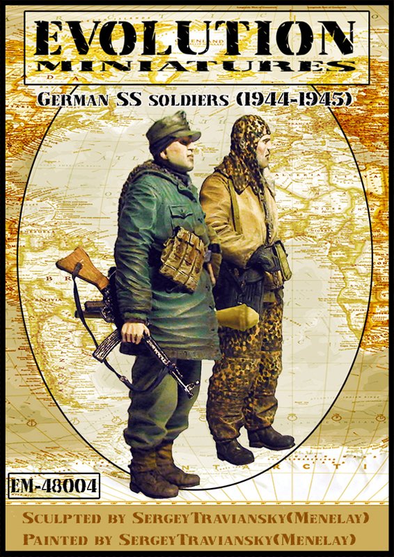 1:48 Сборная модель German SS Soldiers, 1944-1945 - EM-48004