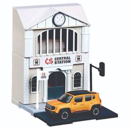1:43 Диорама Железнодорожная станция с Jeep Renegade - 31505
