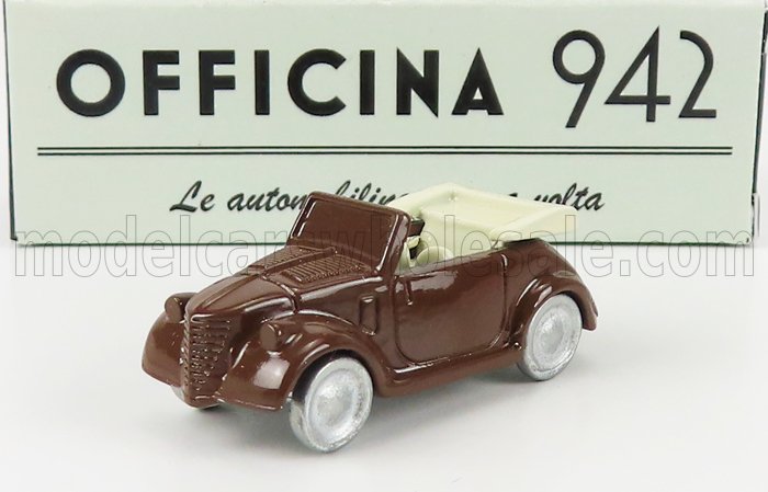 1:76 FIAT 500a Cabriolet Carrozzeria Montescani (1939), Brown - ART2033B