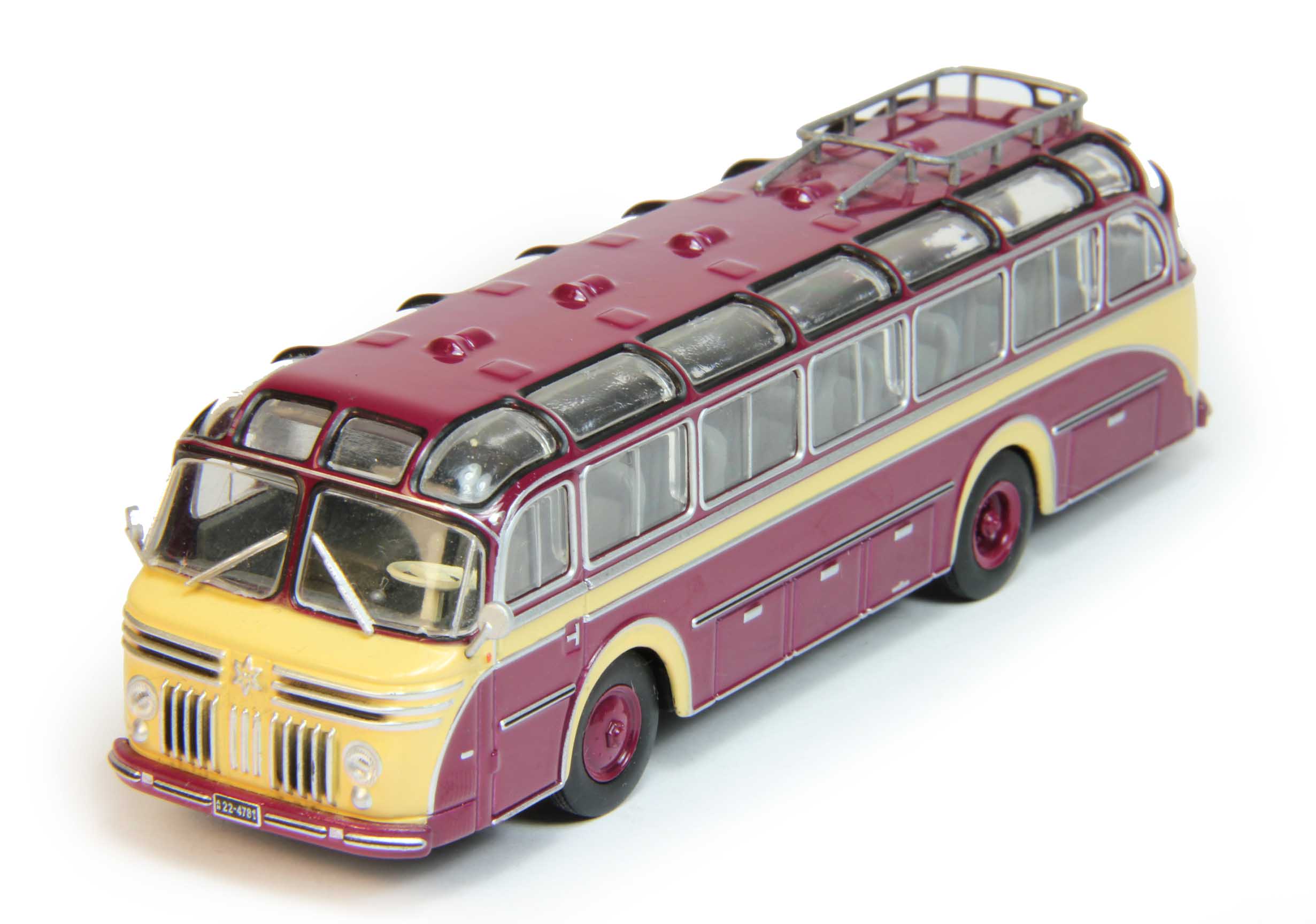 1:72 HENSCHEL HS 100N (1953), Автомобиль на службе Спецвыпуск, вишневый с бежевым - ANS995