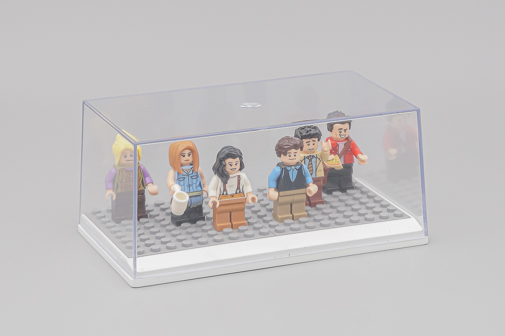 Бокс белый подиум + LEGO серый - SB009