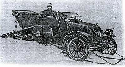 1:43 РУССО-БАЛТ С24-40 Кегресс 1915 год, шасси №579 (опущенный тент) - K032