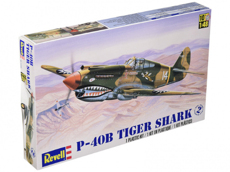 1:48 Сборная модель Американский истребитель P-40B Tiger Shark - 15209