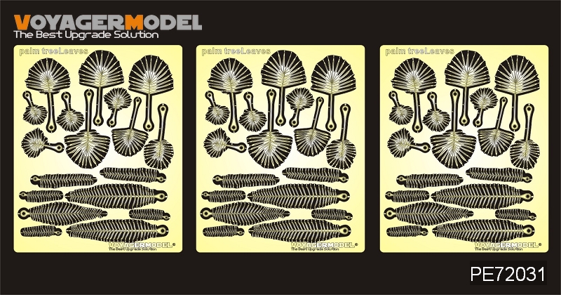 1:72 Фототравление Palm Leaves (pattern1) - PE72031