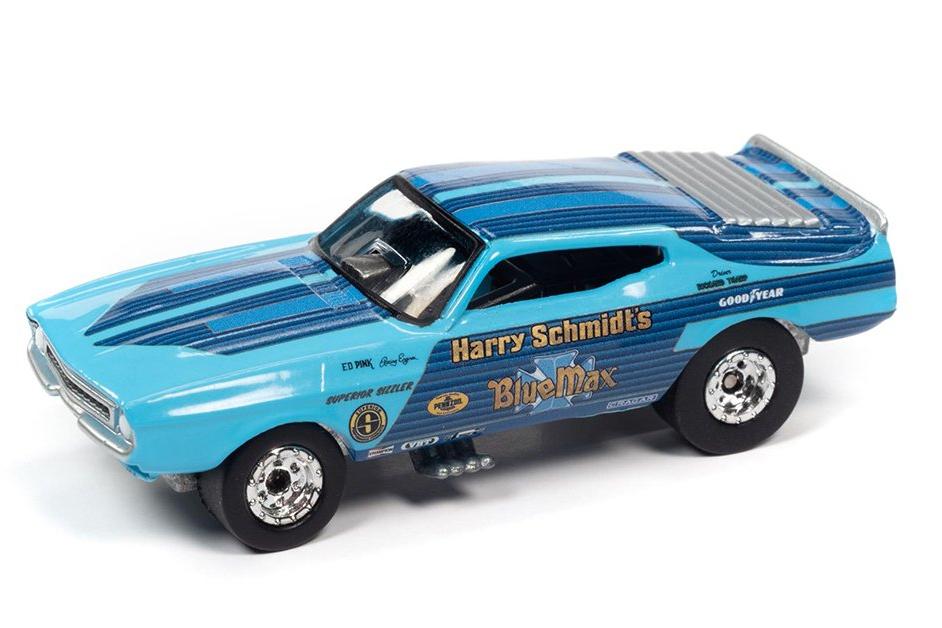 1:64 FORD Mustang Funny Car Harry Schmidt's Blue Max (1973), blue - RC014-RCSP018