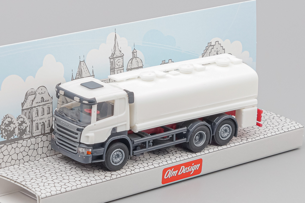 1:87 SCANIA P 6х2 универсальная цистерна, белый - OLM335