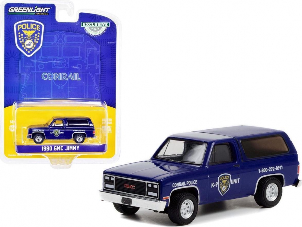 1:64 GMC Jimmy 'Conrail Police K-9 Unit' (1990) - 30332