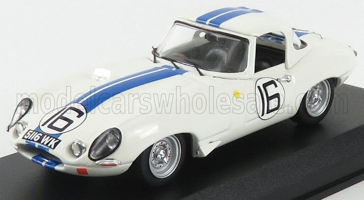 1:43 JAGUAR E-type 3.8l Team Briggs Cunningham N 16 24h Le Mans 1963 R.salvadori - P.richards, White Blue - 9205/2