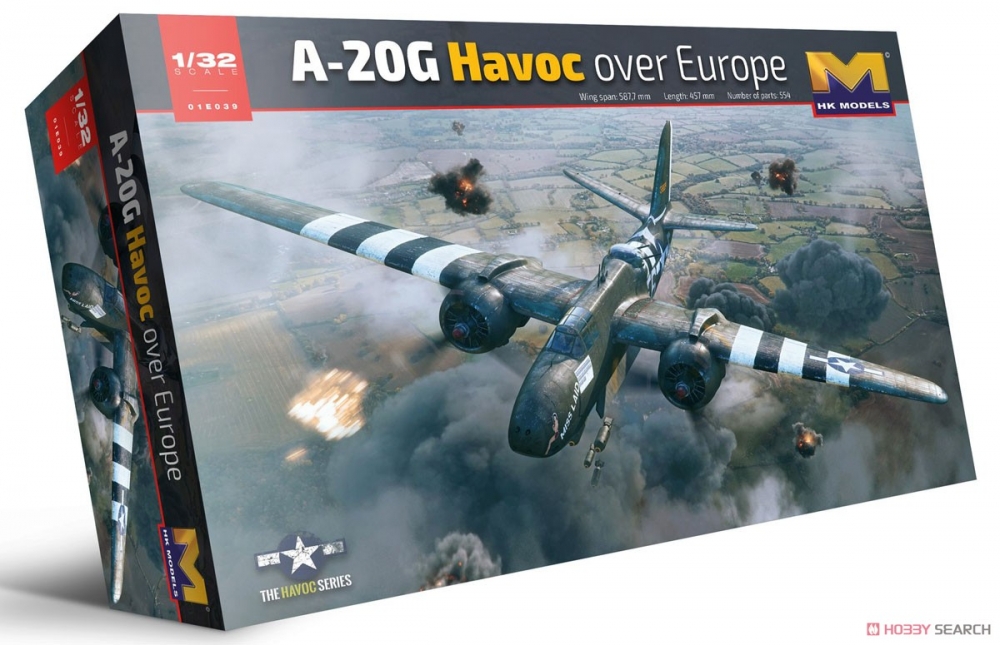 1:32 Сборная модель A-20G Havoc over Europe - 01E039