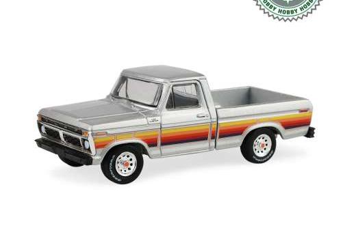 1:64 FORD F-150 Free Wheeling Stripes Edition (1977), silver metallic - 30572