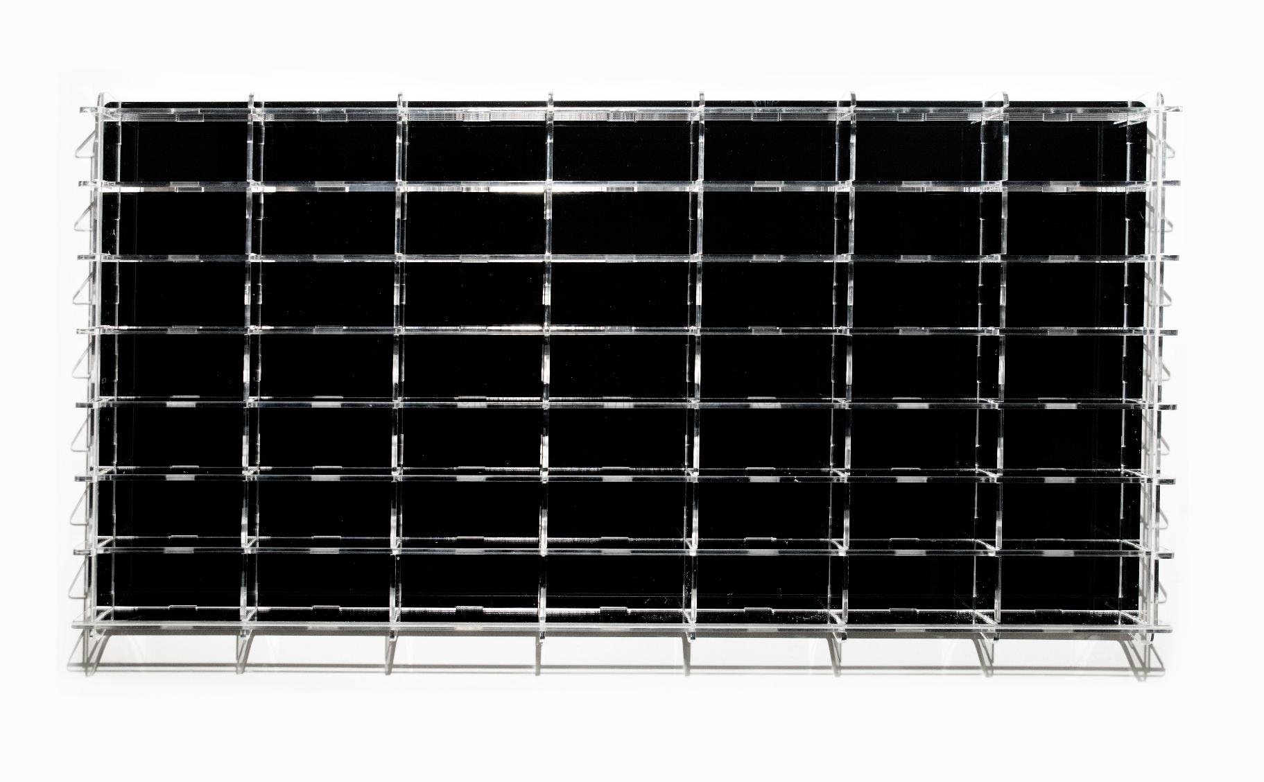 1:64 VETRINA DISPLAY BOX Espositore - For 49 Cars 1/64 Lungh.lenght Cm 78.0 X Largh.width Cm 8.0 X Alt.height Cm 38.0 (altezza Utile Tra I Ripiani Cm 4.5 Inner Height Among Shelves), Plastic Display - ATL40112