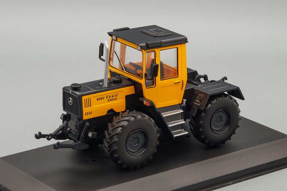 1:43 Unimog MB Trac 1100 (MB Kommunal), Тракторы 117, yellow / black - TRC117