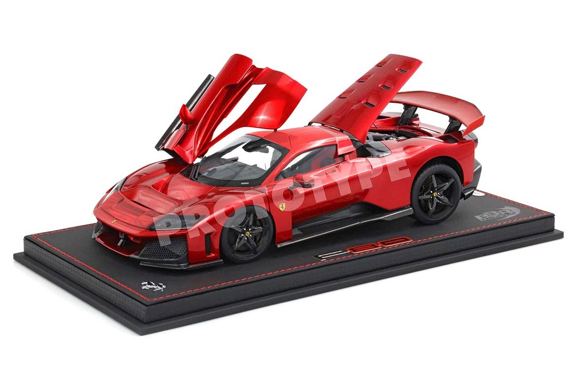 1:18 FERRARI F80 carbon rims  CON VETRINA - WITH SHOWCASE (2024), red - HE180054H1DIE