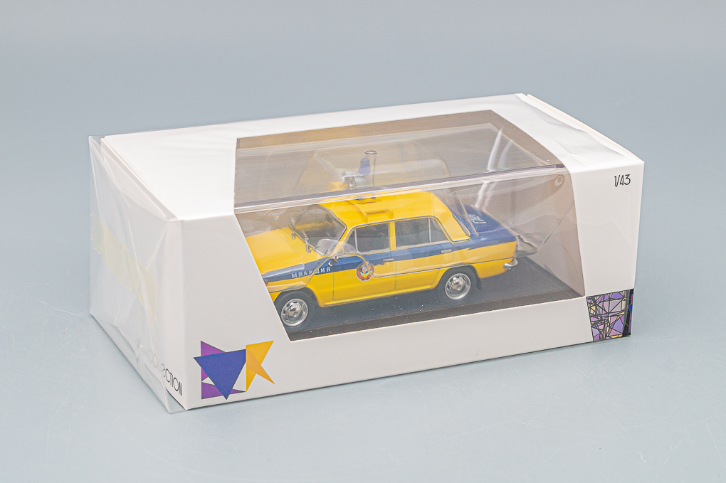 1:43 (Уценка!) Волжский 2101 Милиция ГАИ, лимонный - EVRM0143-06-Z2