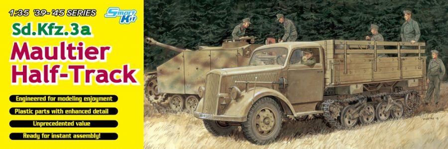 1:35 Сборная модель Немецкий полугусеничный грузовик Sd.Kfz.3a Maultier Half-Track - 6761