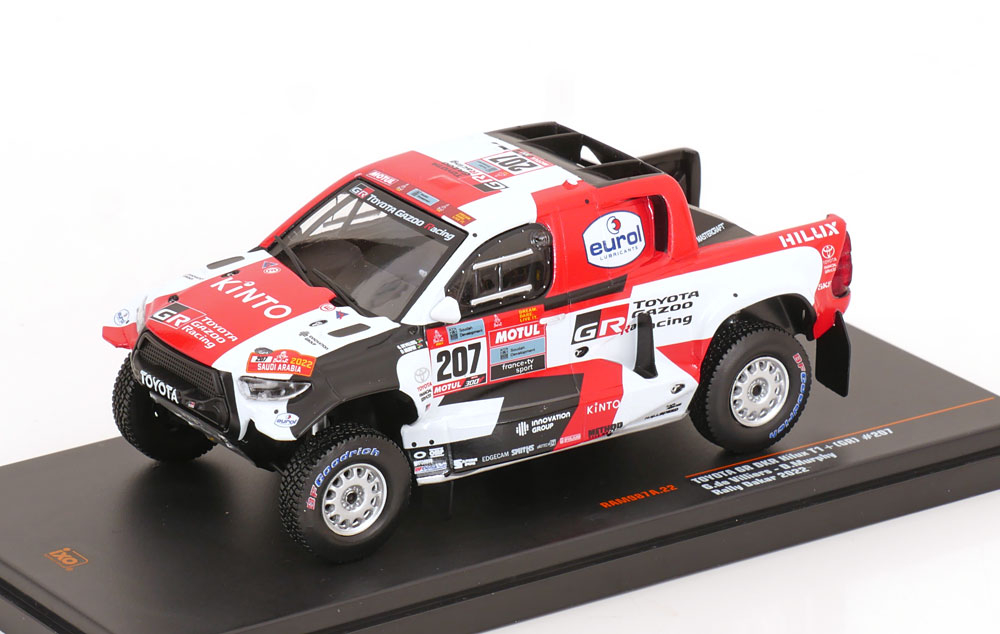 1:43 TOYOTA GR DKR Hilux T1 No 207  Rally Dakar, de Villiers/Murphy (2022) - RAM987A