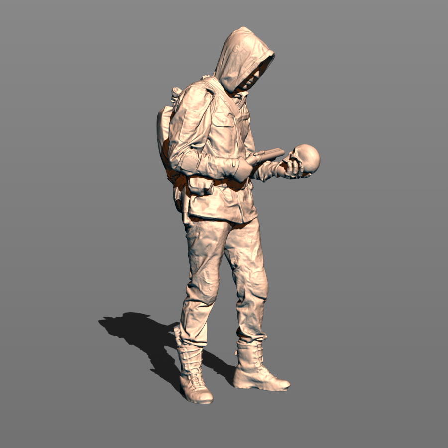 1:24 Фигура Сталкер волькник. Позывной 'Фитиль'. (масштаб 1:24, окрашенная) - MPF24-901okr